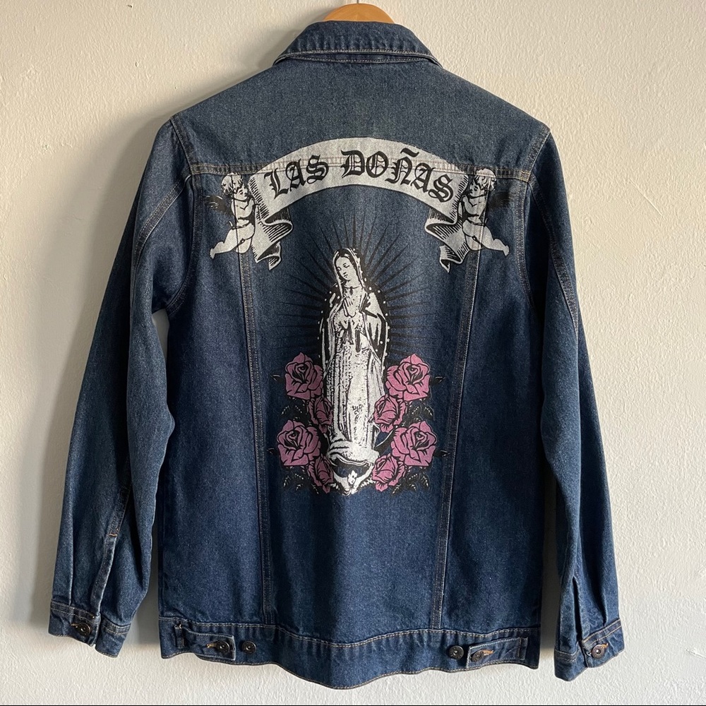 Women’s denim jacket “Las Doñas” Guadalupe